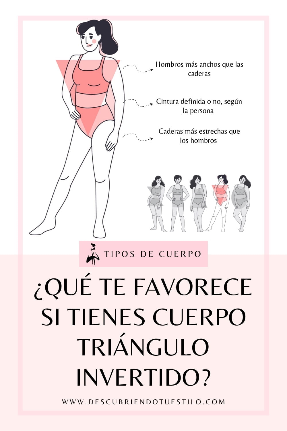 caracter&iacute;sticas silueta tri&aacute;ngulo invertido