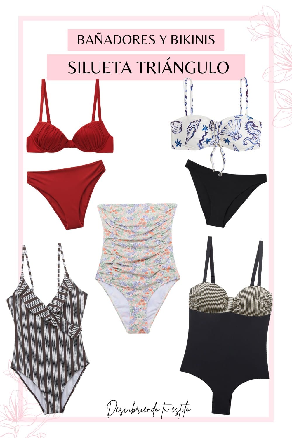 Ba&ntilde;adores y bikinis silueta tri&aacute;ngulo