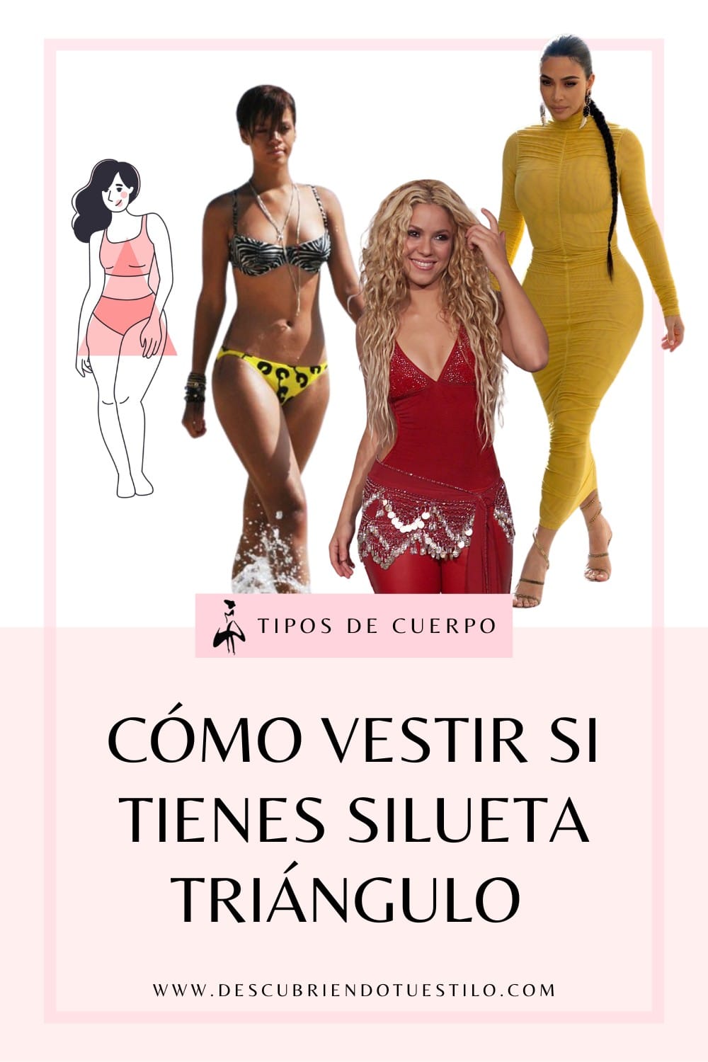 Silueta tri&aacute;ngulo o cuerpo de pera c&oacute;mo vestir