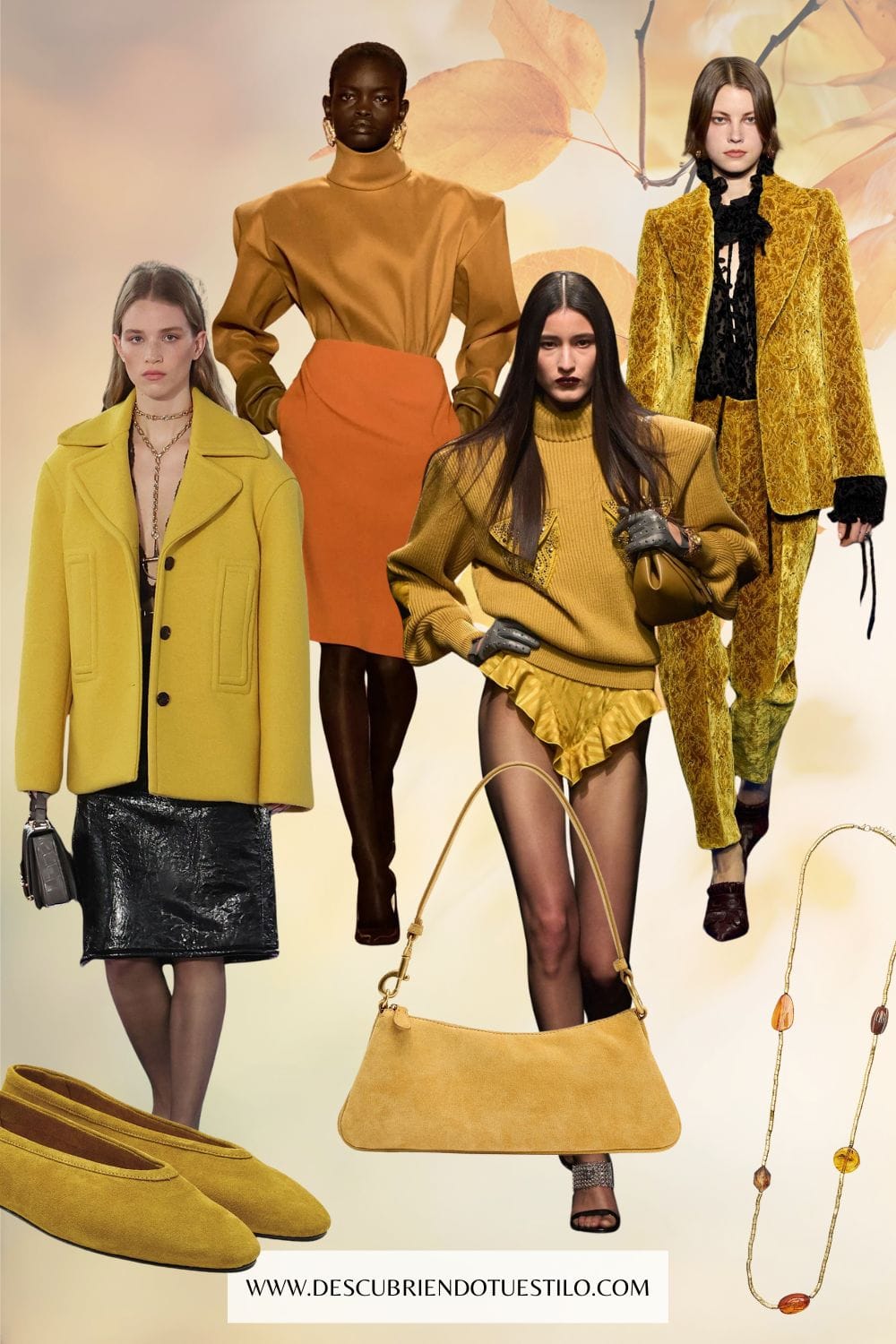 Colores de tendencia otoño invierno 2025 2026 mostaza