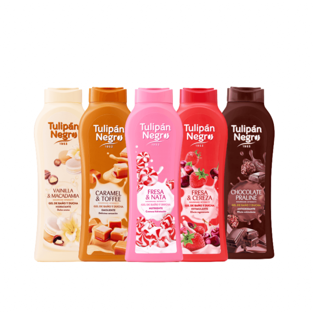 Geles de baño aromas dulces y duraderos Tulipan negro