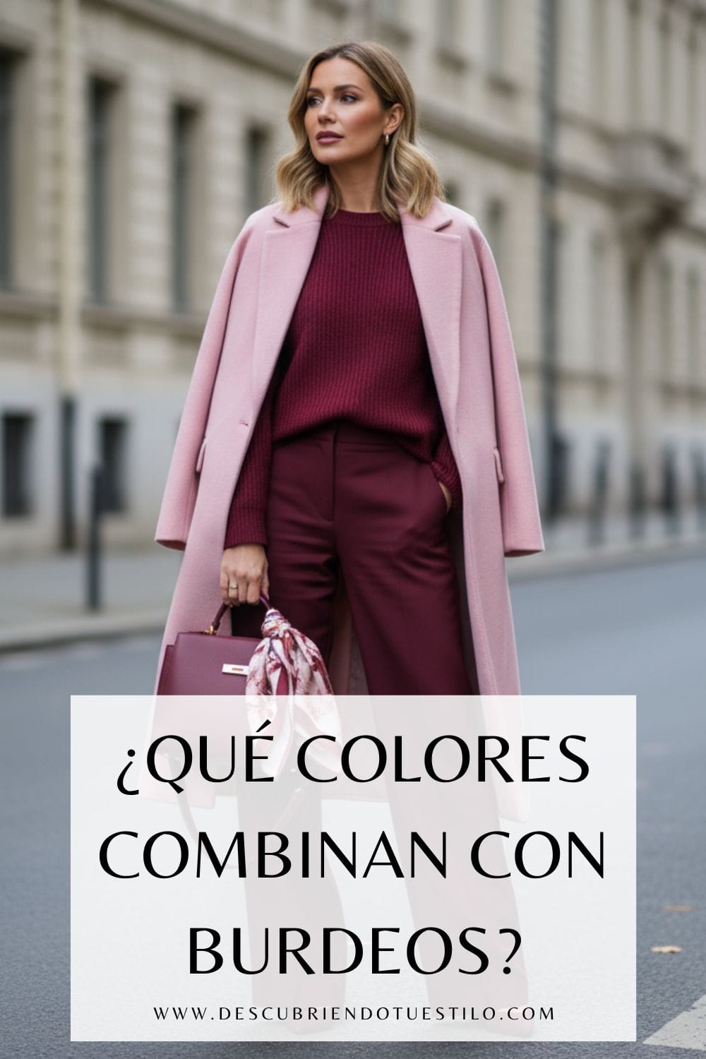 Colores que combinan con burdeos