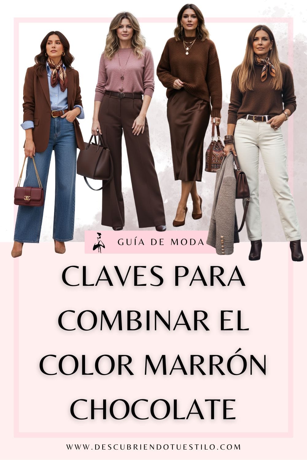 claves para combinar el color marrón chocolate