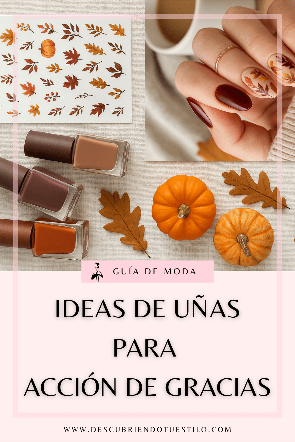 Las mejores ideas de uñas para Accion de Gracias