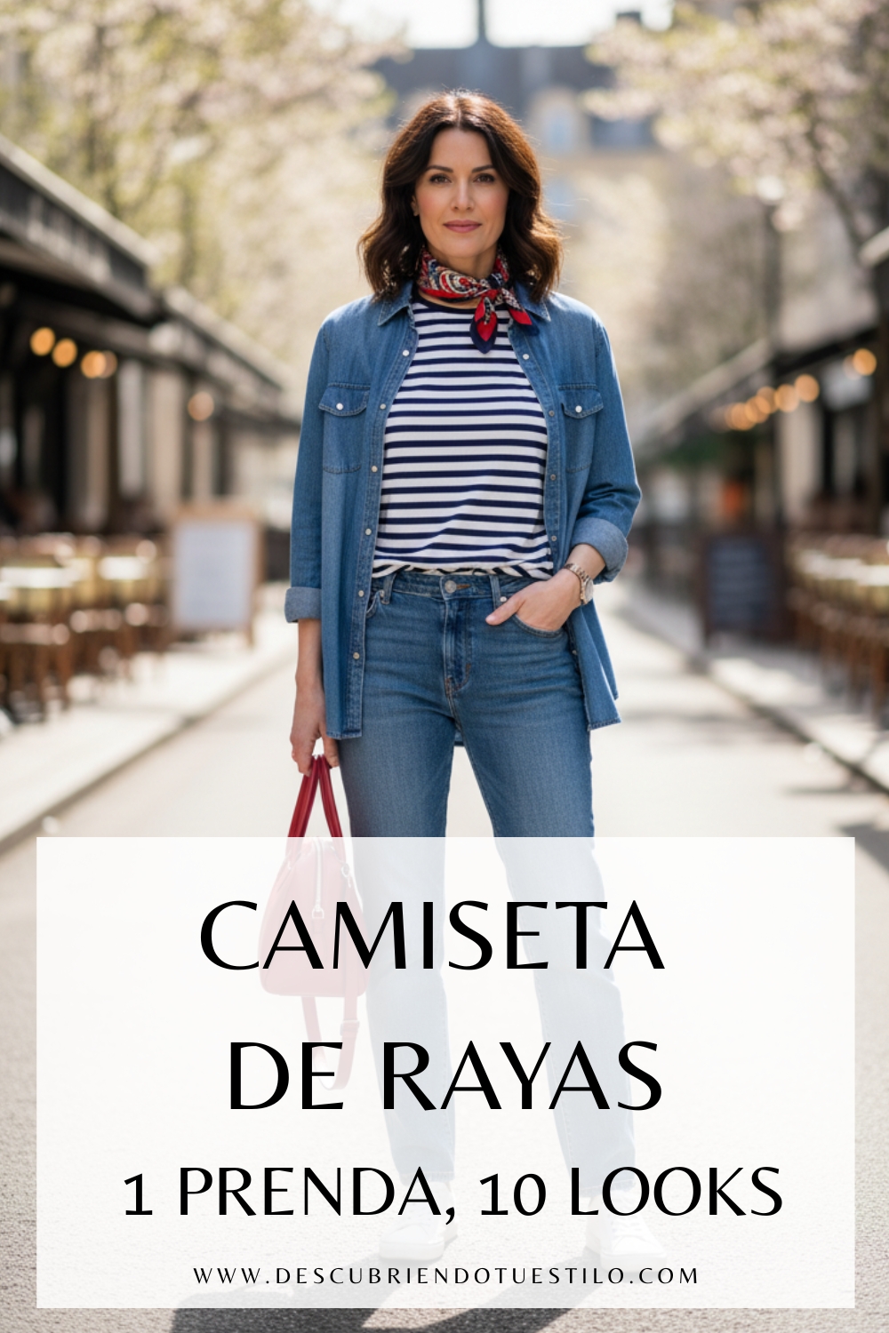 Camiseta de rayas ideas de outfits 