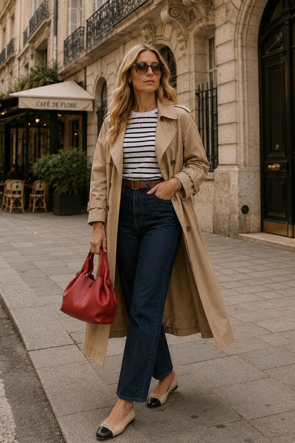 Ideas de outfit atemporales con gabardina